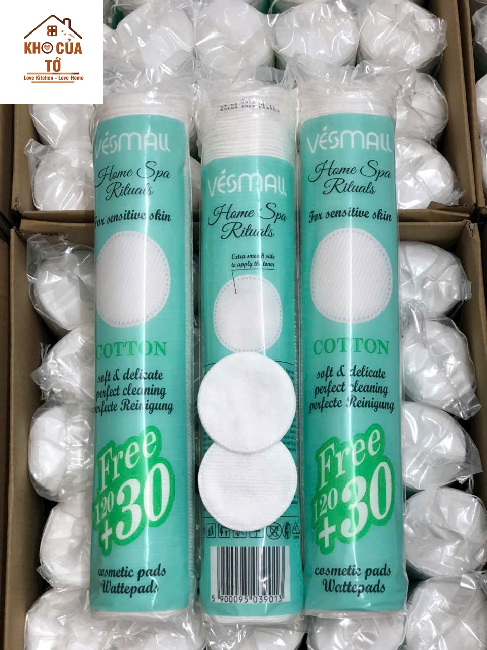 🌸 BÔNG TẨY TRANG OLA COTTON PADS 150 MIẾNG – NHẬP KHẨU BA LAN 🇵🇱